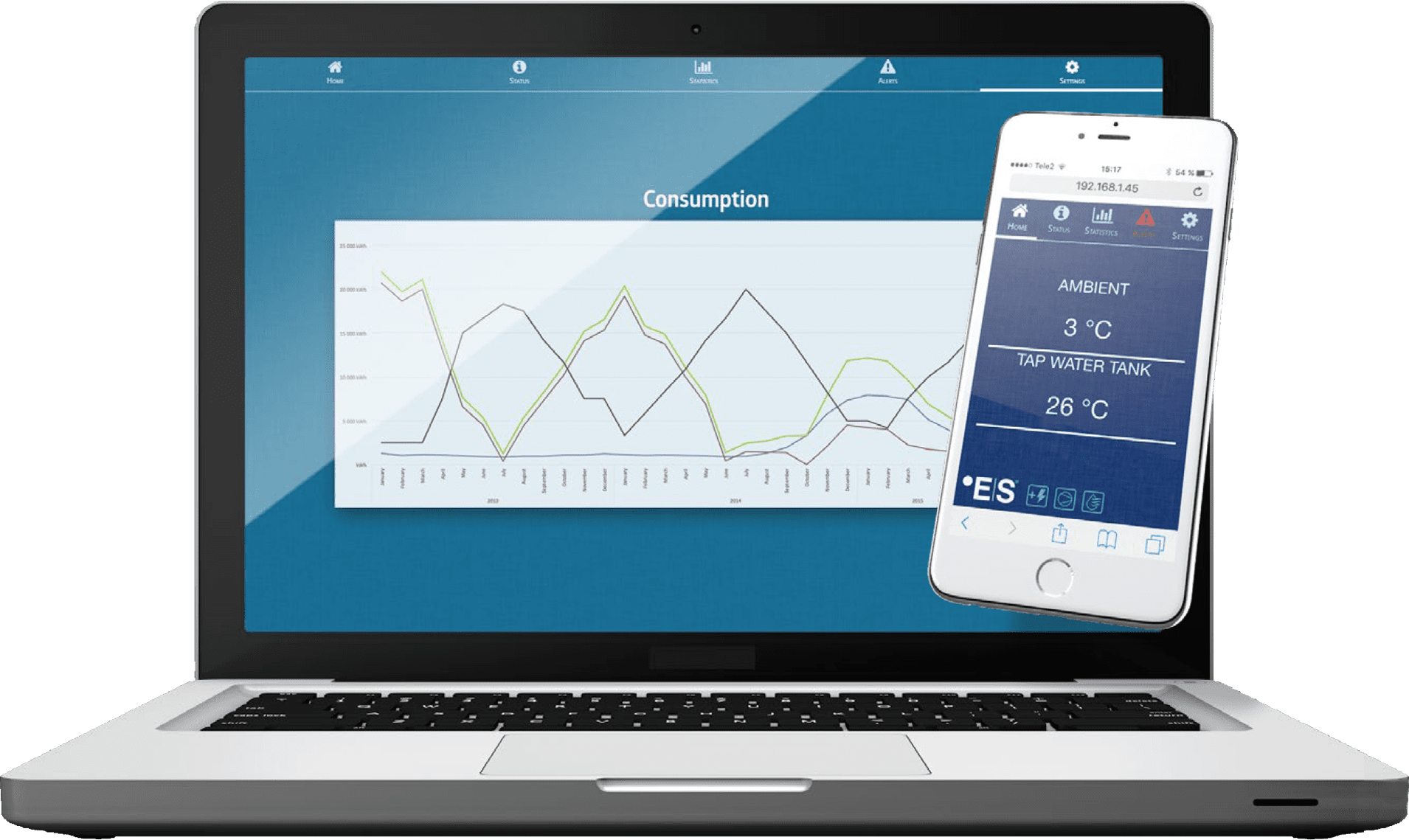 NordFlex controller PC and APP HeatSave