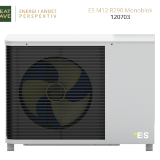 ES m12 r290 - 12 kw monoblok varmepumpe