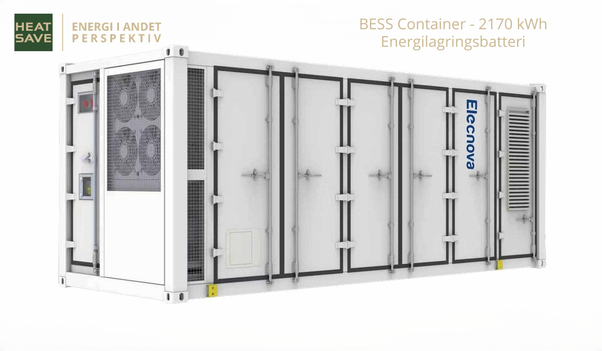 Væskekølet Energilagringscontainer 20 ft – ECO-E20FT2170LP-2 1 20 fods 2170 kwh energilagringscontainer