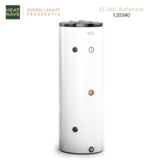 ES BT200TC, 200l buffertank, rustfri buffertank